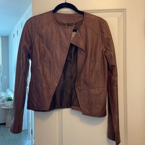 BB Dakota brown leather jacket
